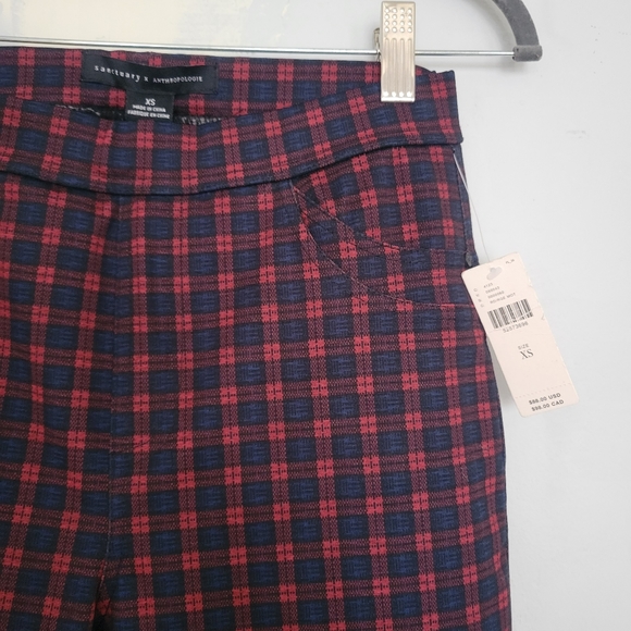 NWT Anthropologie Sanctuary Finchley Plaid Leggings | XS - Picture 4 of 8